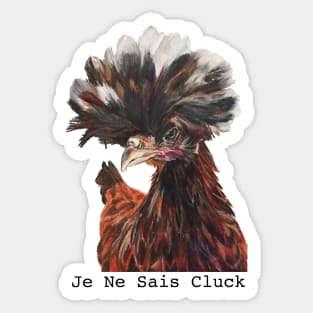 Disco Mo, the Polish Hen Sticker